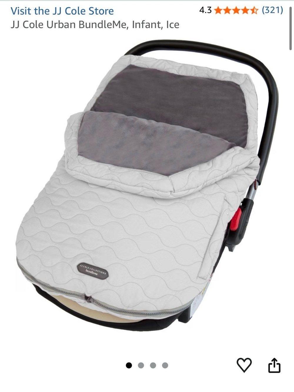 JJ Cole Urban BundleMe - for car seats, strollers and joggers